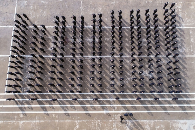 Polis adaylarının zorlu eğitimi